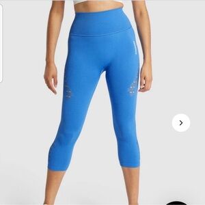 Gymshark Energy
Seamless Cropped
Leggings - Blue